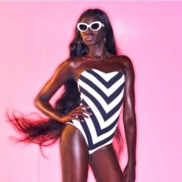 Zara STRIPED BARBIE™M MATTEL SWIMSUIT - Picture 1 of 14